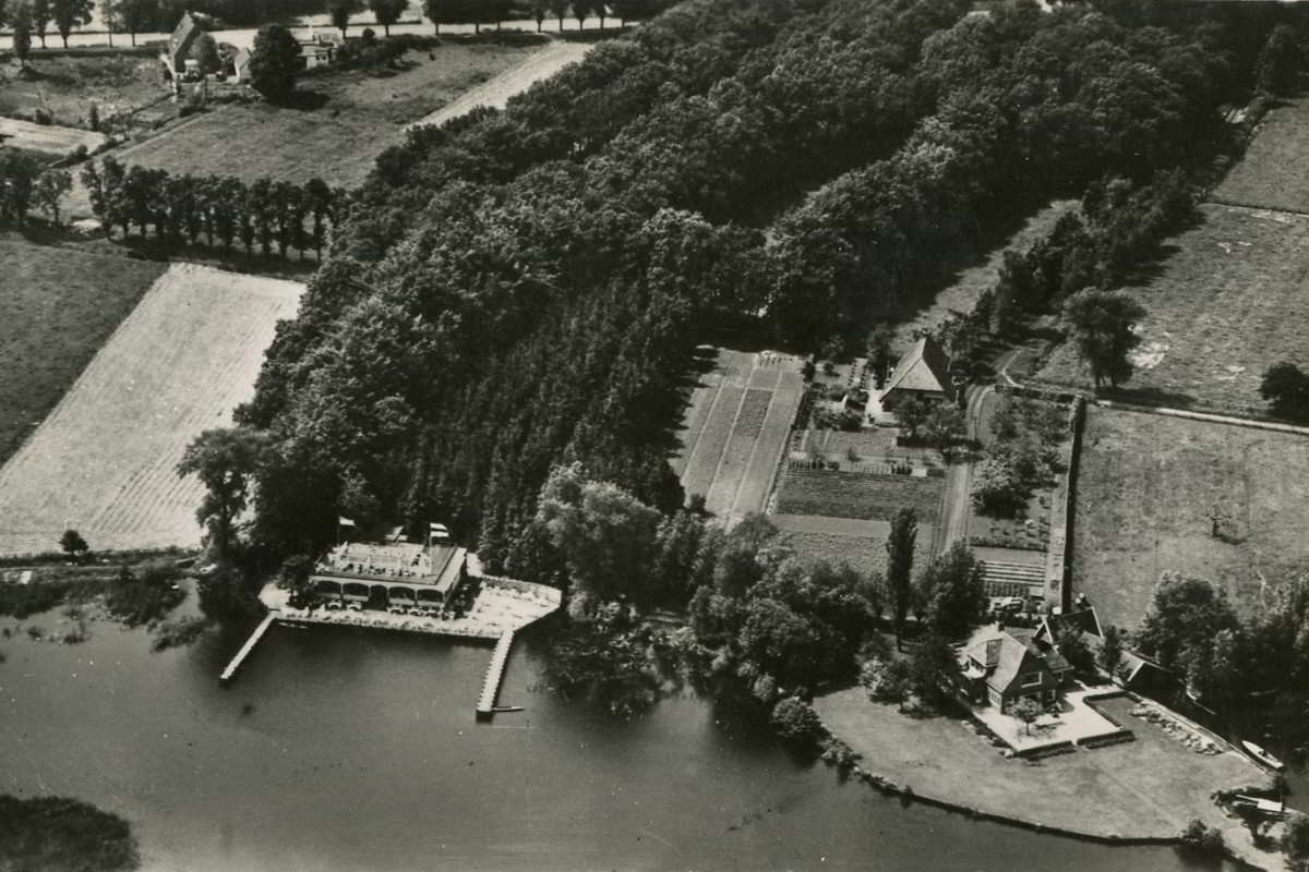 De westgrens van de gemeente Haren